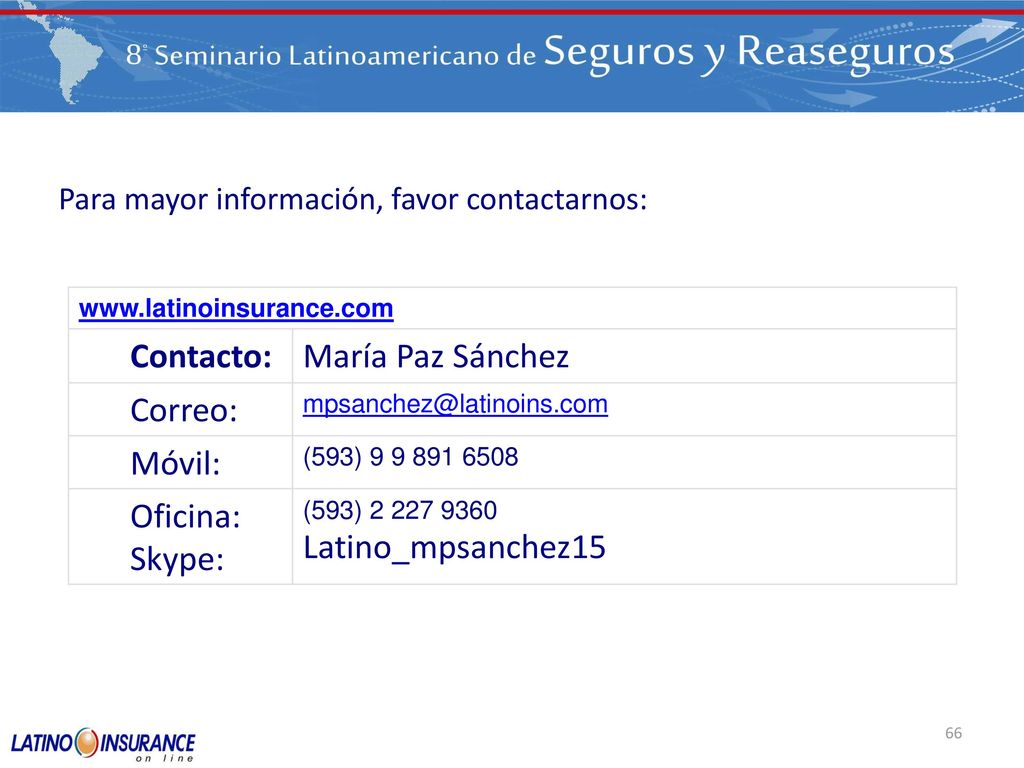 Contacto: María Paz Sánchez Correo: Móvil: Oficina: Skype: