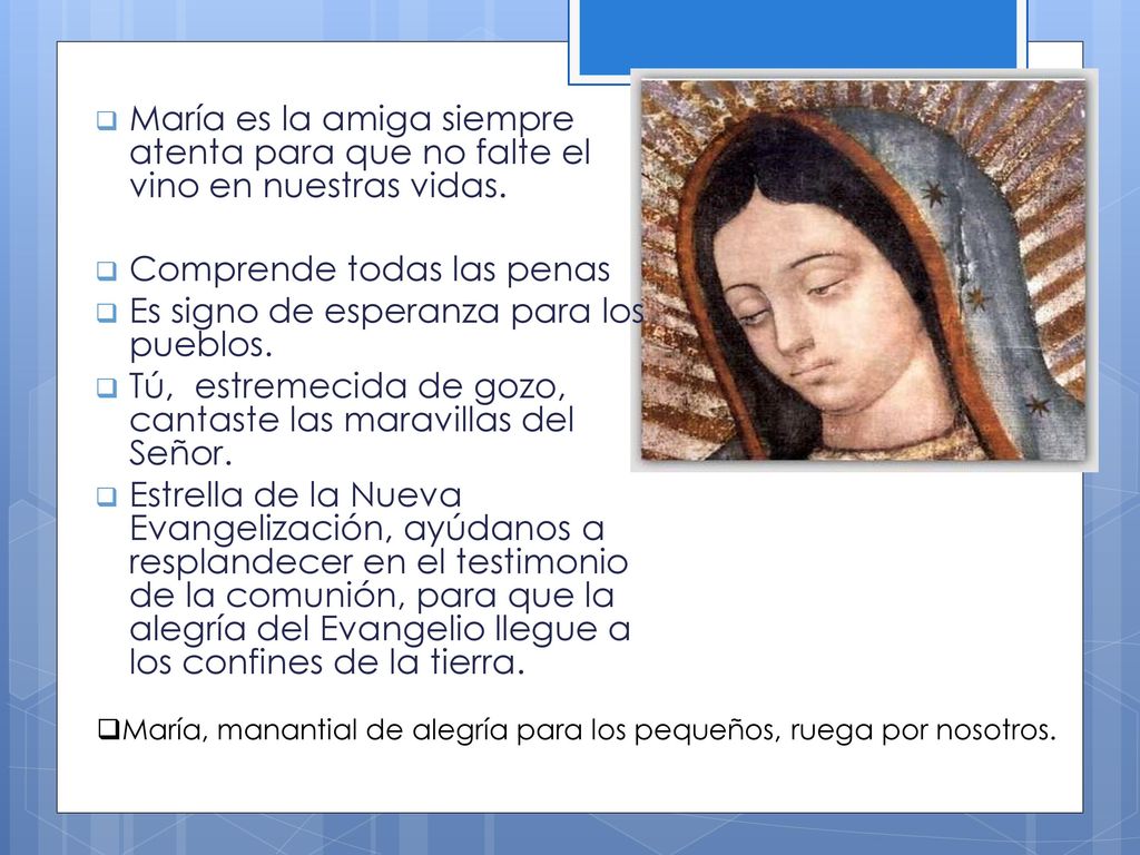 Comprende todas las penas Es signo de esperanza para los pueblos.