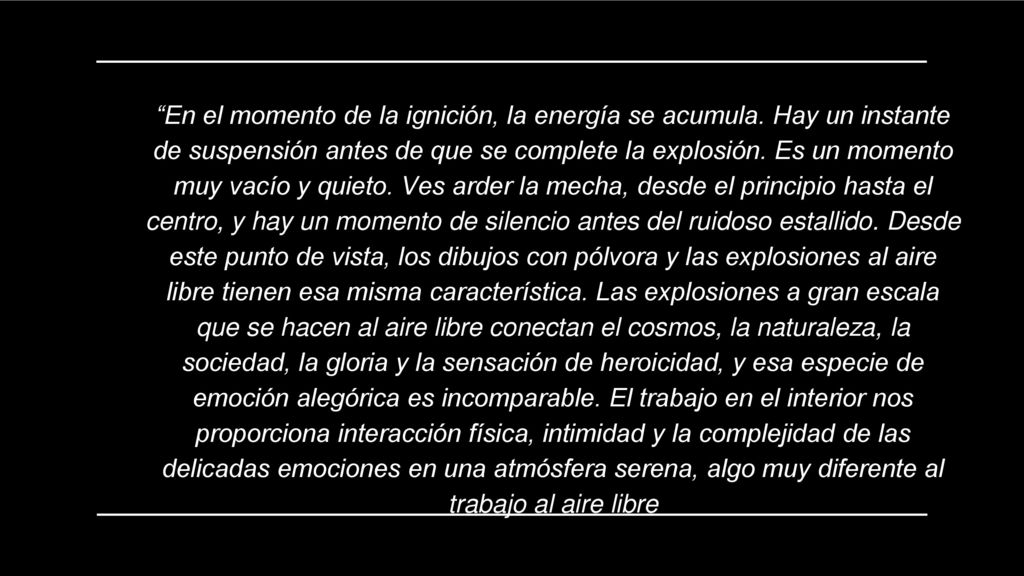 En el momento de la ignición, la energía se acumula
