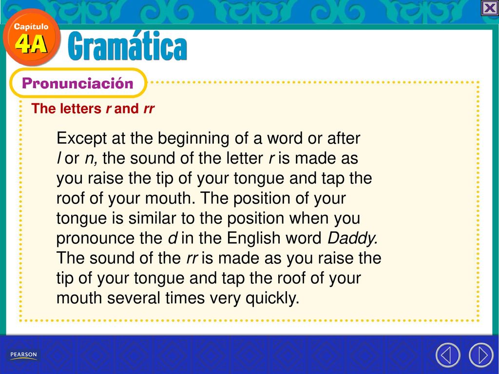 Except at the beginning of a word or after