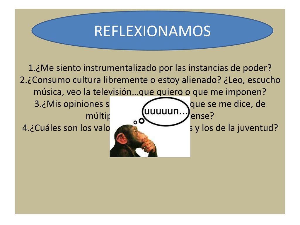 1. ¿Me siento instrumentalizado por las instancias de poder. 2