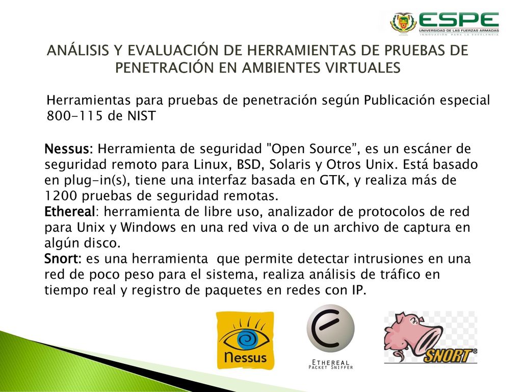 ANÁLISIS Y EVALUACIÓN DE HERRAMIENTAS DE PRUEBAS DE PENETRACIÓN EN AMBIENTES VIRTUALES