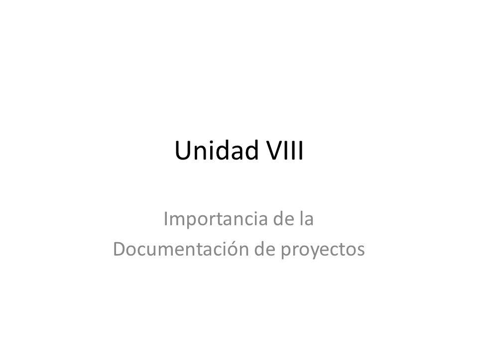 Importancia de la Documentación de proyectos