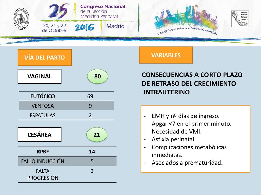 CONSECUENCIAS A CORTO PLAZO DE RETRASO DEL CRECIMIENTO INTRAUTERINO
