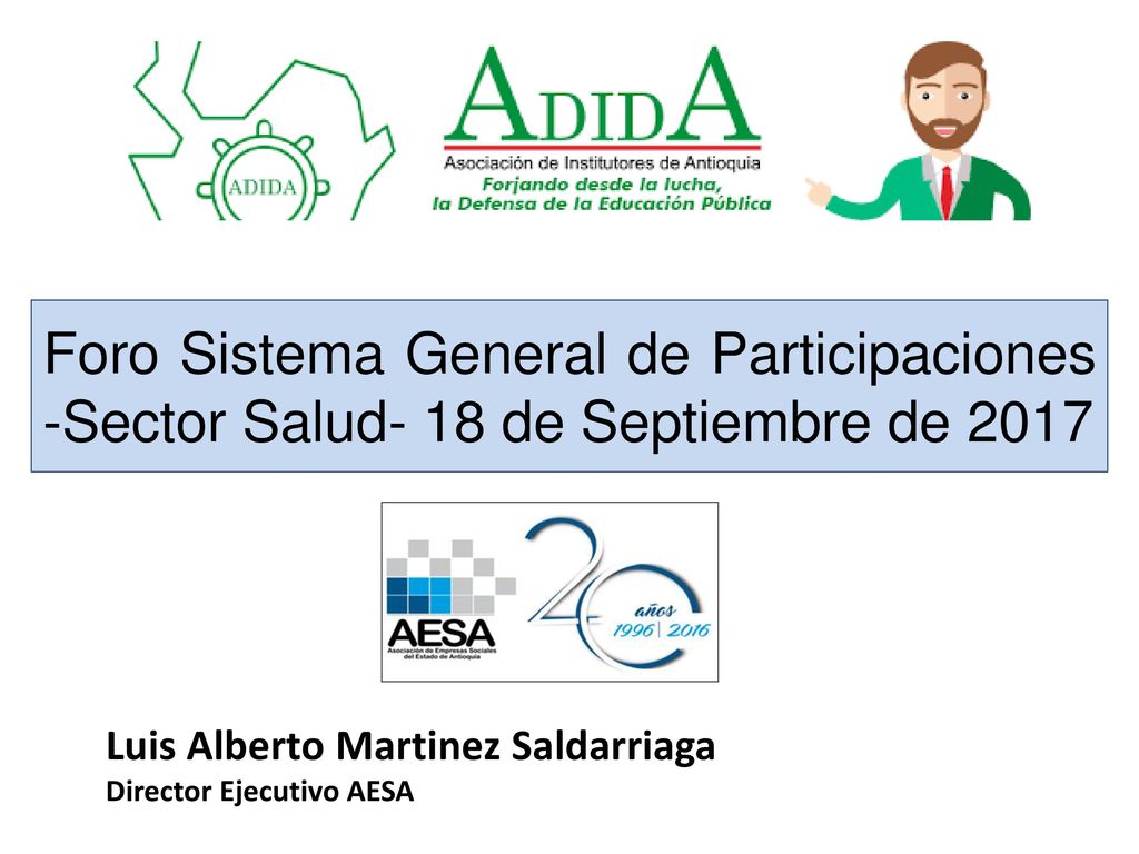 Foro Sistema General de Participaciones -Sector Salud- 18 de Septiembre de 2017
