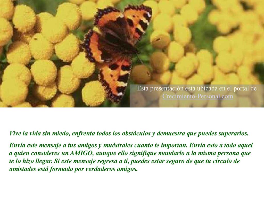 Esta presentación está ubicada en el portal de Crecimiento-Personal