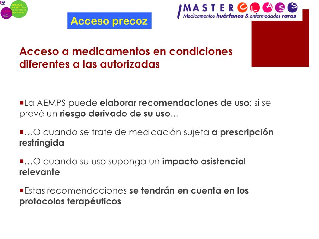 Acceso a medicamentos en condiciones diferentes a las autorizadas