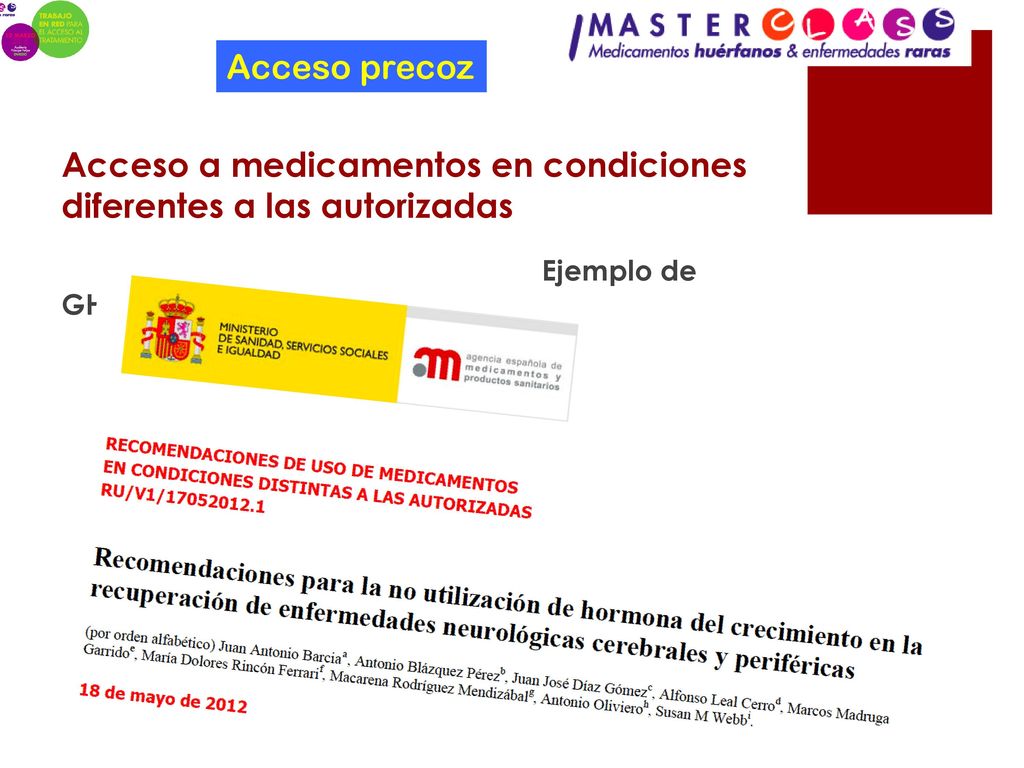 Acceso a medicamentos en condiciones diferentes a las autorizadas