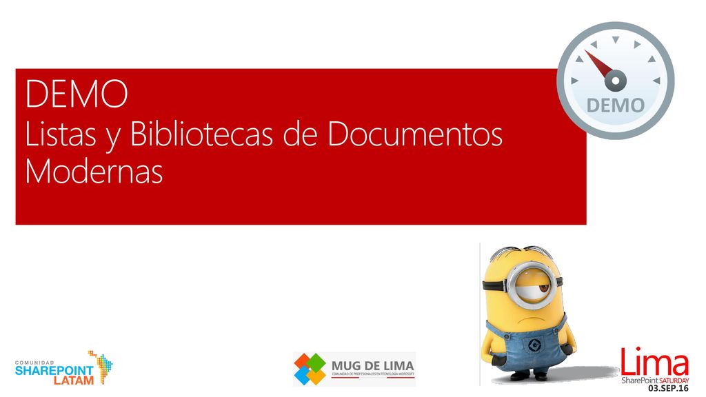 DEMO Listas y Bibliotecas de Documentos Modernas