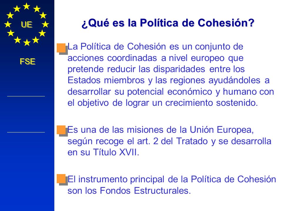 ¿Qué es la Política de Cohesión