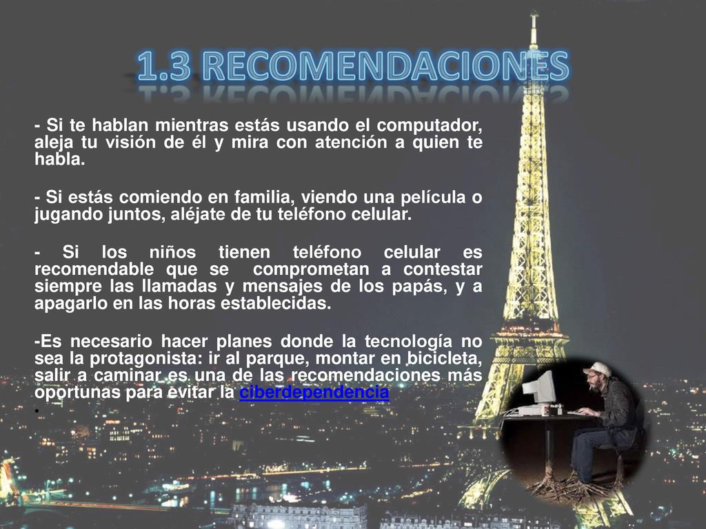 1.3 RECOMENDACIONES - Si te hablan mientras estás usando el computador, aleja tu visión de él y mira con atención a quien te habla.