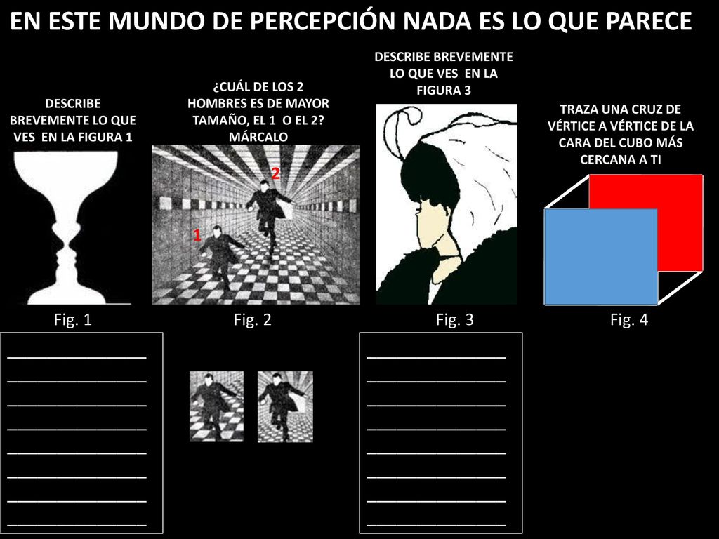 EN ESTE MUNDO DE PERCEPCIÓN NADA ES LO QUE PARECE