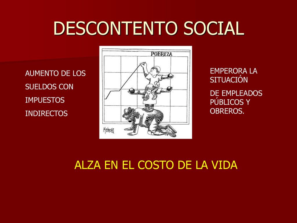 DESCONTENTO SOCIAL ALZA EN EL COSTO DE LA VIDA EMPERORA LA SITUACIÓN