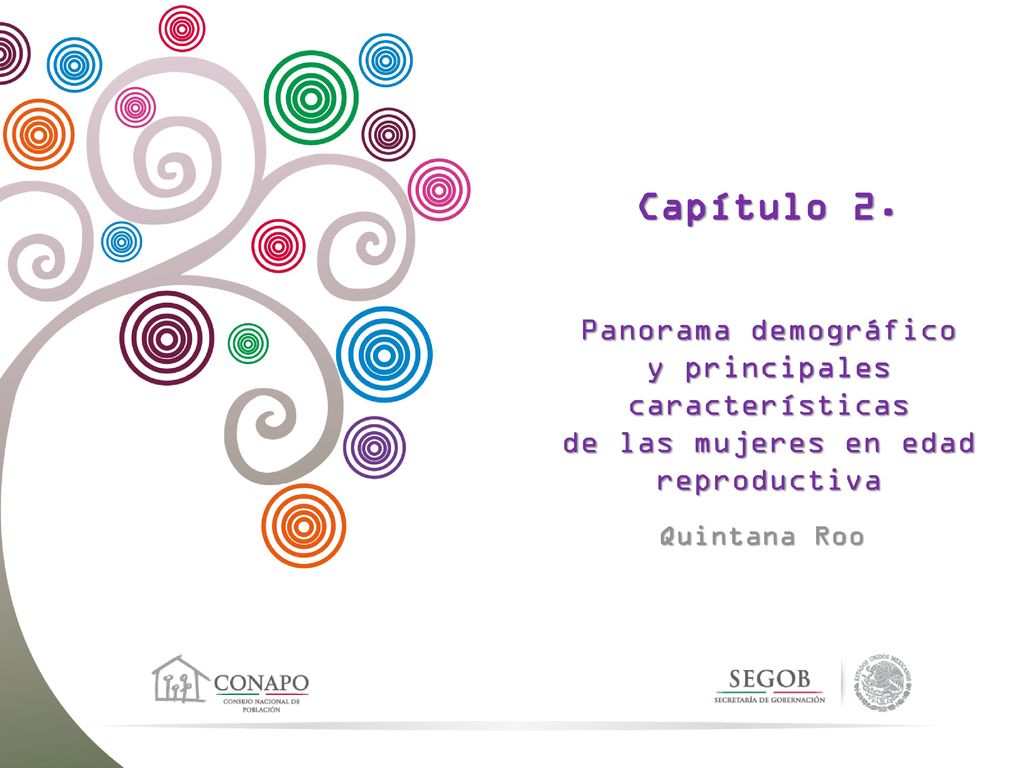 Capítulo 2. Panorama demográfico y principales características de las mujeres en edad reproductiva.