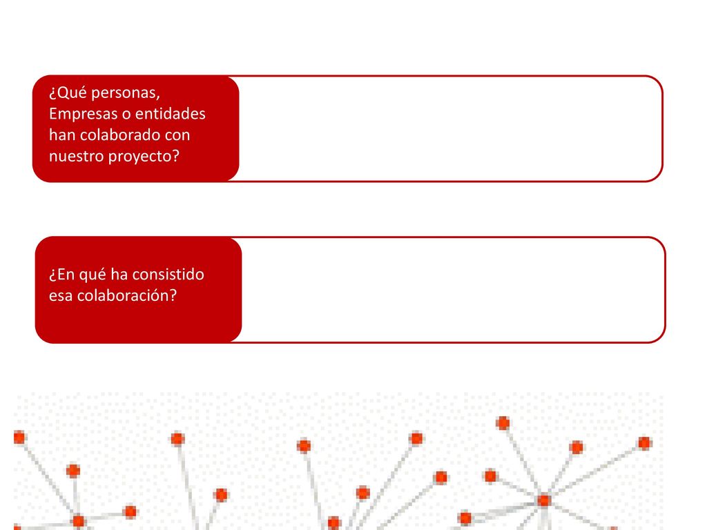 ¿Qué personas, Empresas o entidades han colaborado con nuestro proyecto