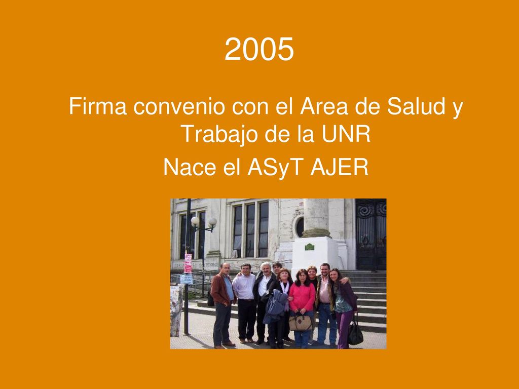 Firma convenio con el Area de Salud y Trabajo de la UNR