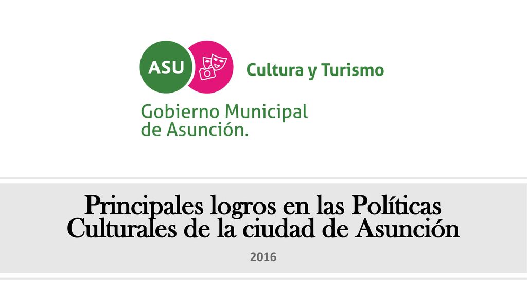 Principales logros en las Políticas Culturales de la ciudad de Asunción