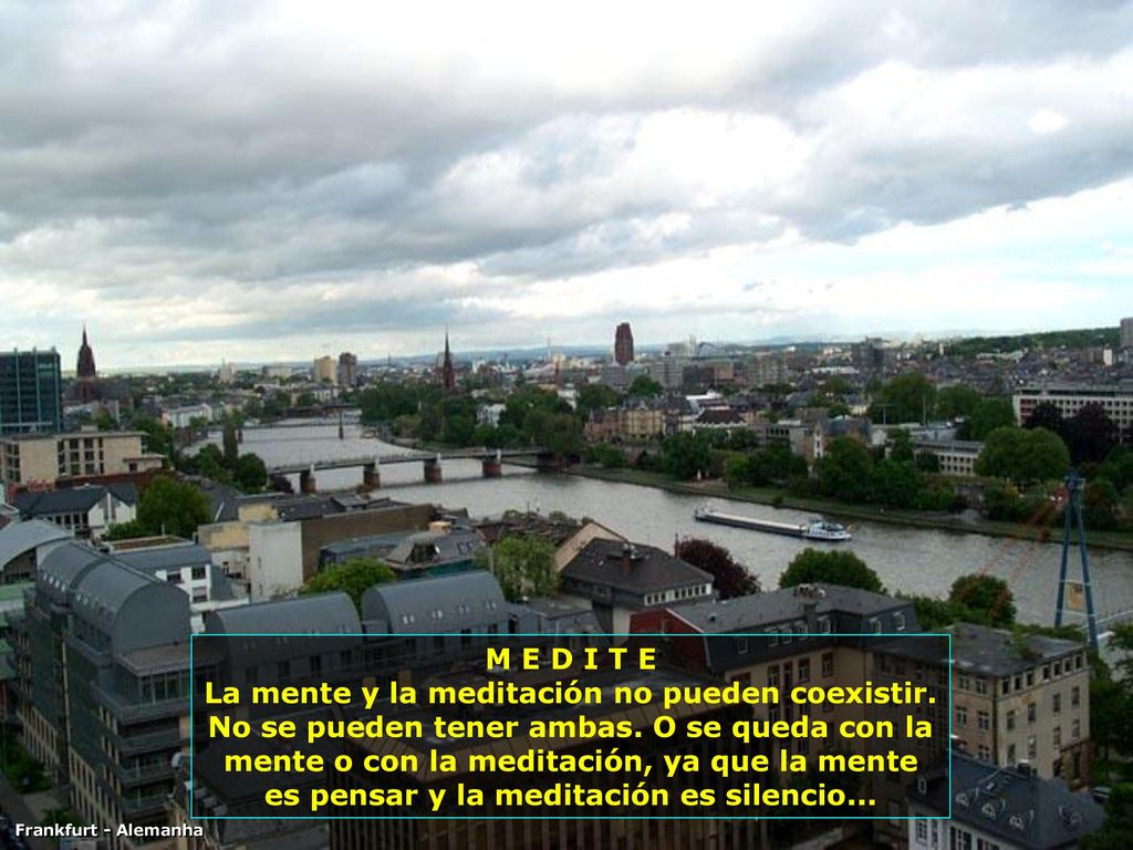 P FRANKFURT - CIDADE-700 M E D I T E.