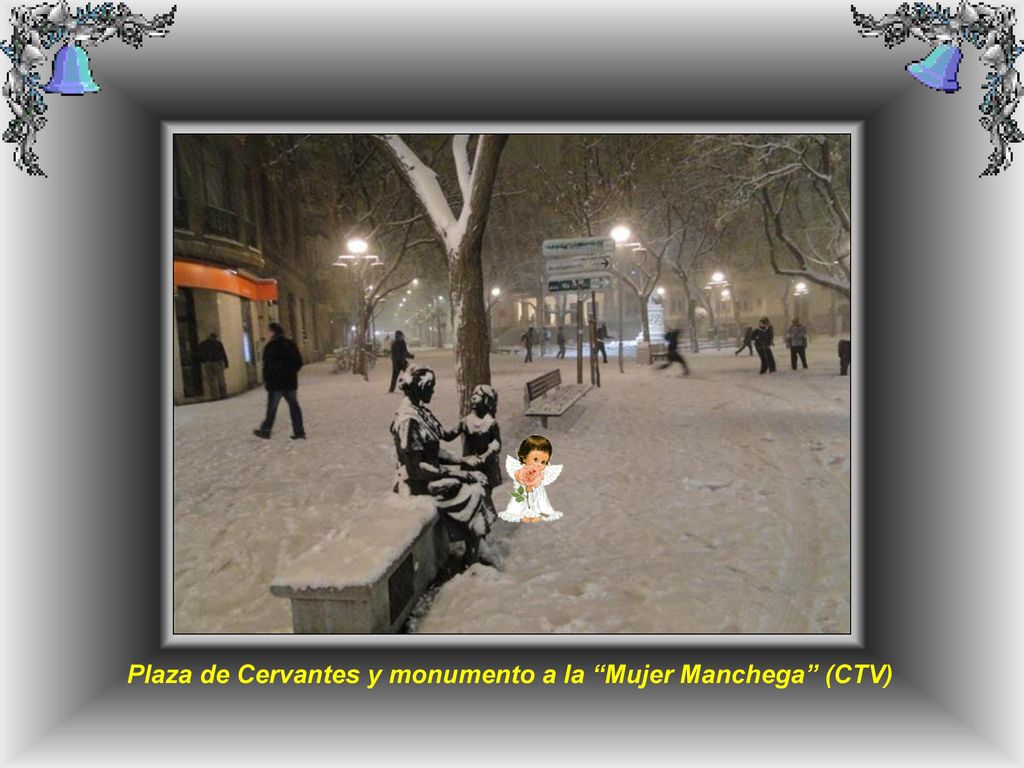 Plaza de Cervantes y monumento a la Mujer Manchega (CTV)