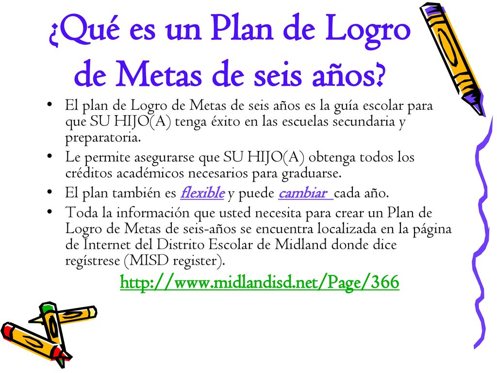 ¿Qué es un Plan de Logro de Metas de seis años