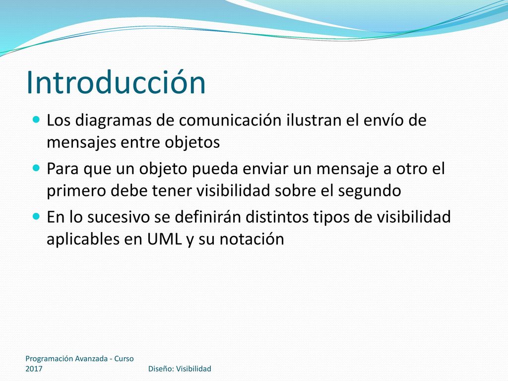 Introducción Los diagramas de comunicación ilustran el envío de mensajes entre objetos.