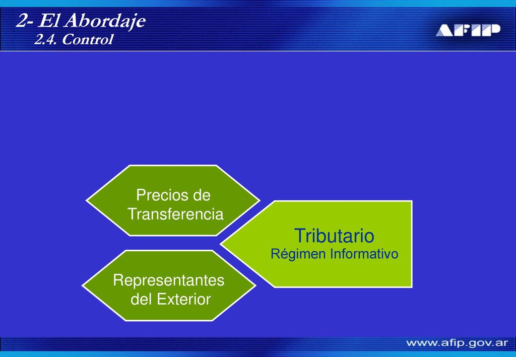 2- El Abordaje Tributario Régimen Informativo 2.4. Control