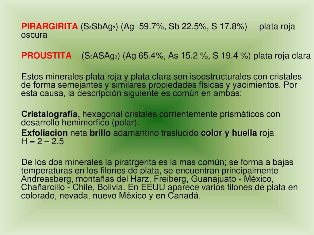 PIRARGIRITA (S3SbAg3) (Ag 59.7%, Sb 22.5%, S 17.8%) plata roja oscura