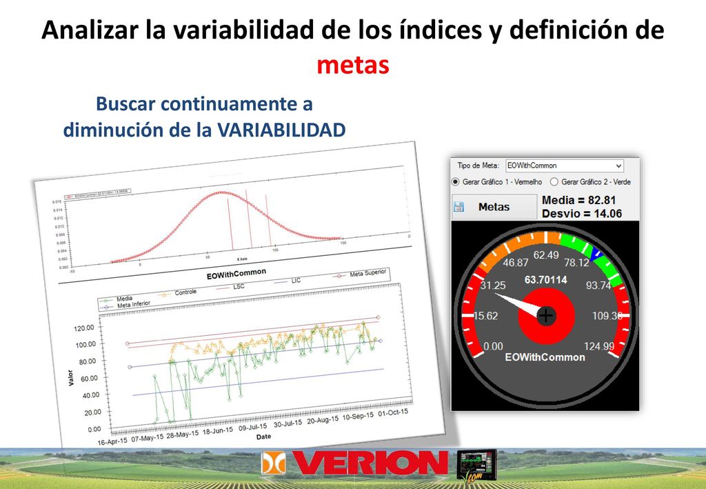 Analizar la variabilidad de los índices y definición de metas