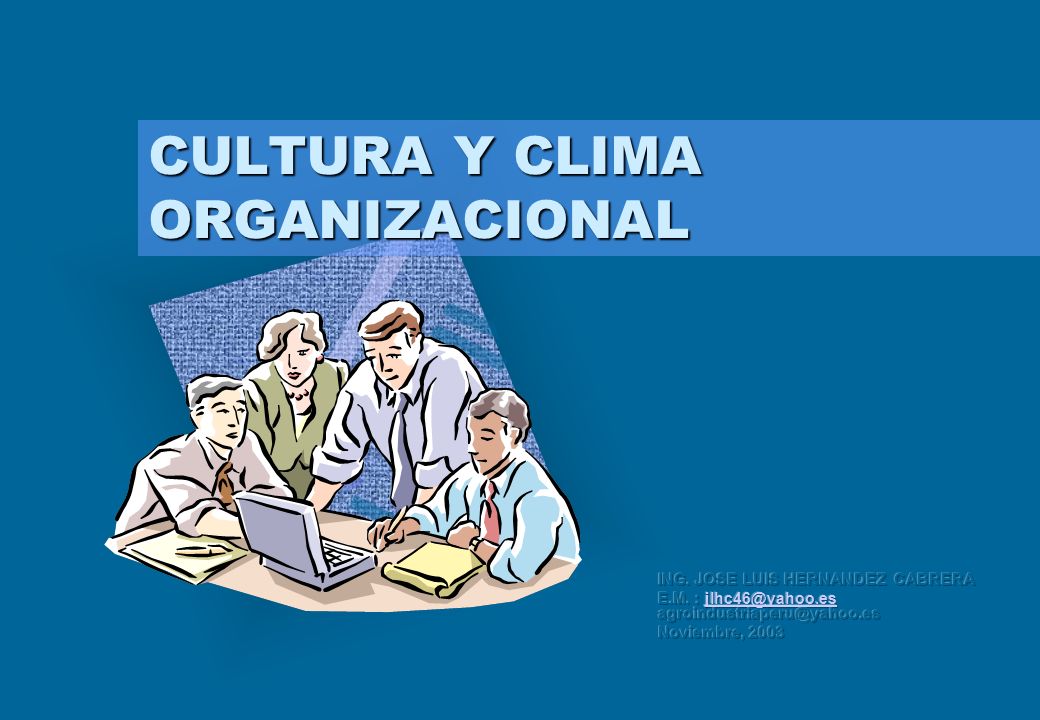 CULTURA Y CLIMA ORGANIZACIONAL