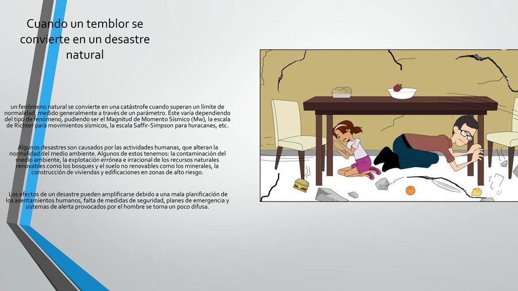 Cuando un temblor se convierte en un desastre natural