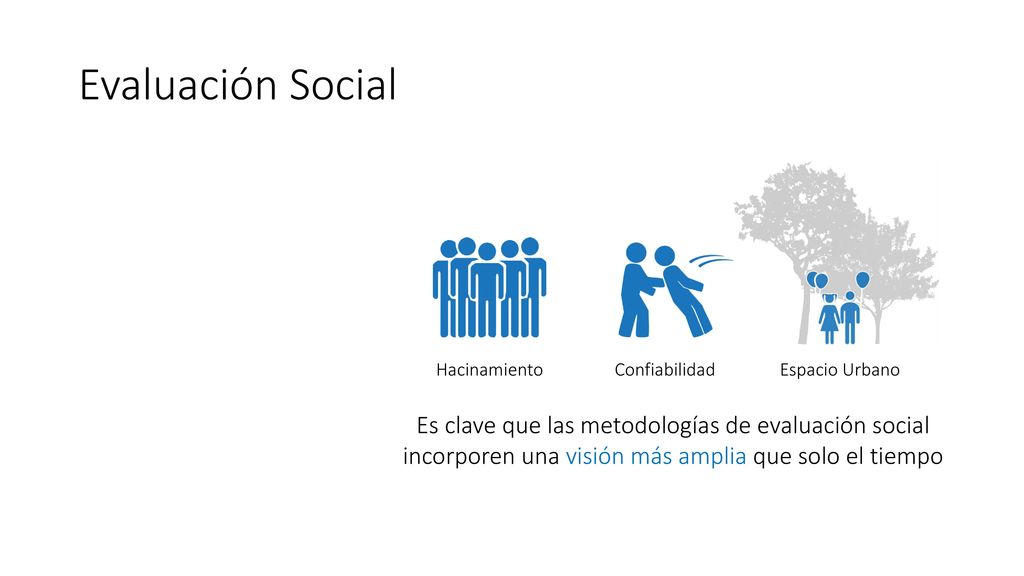 Evaluación Social Es clave que las metodologías de evaluación social