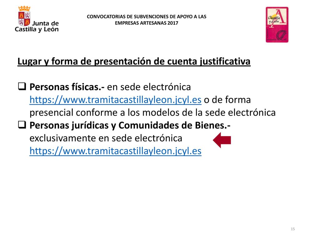CONVOCATORIAS DE SUBVENCIONES DE APOYO A LAS EMPRESAS ARTESANAS 2017