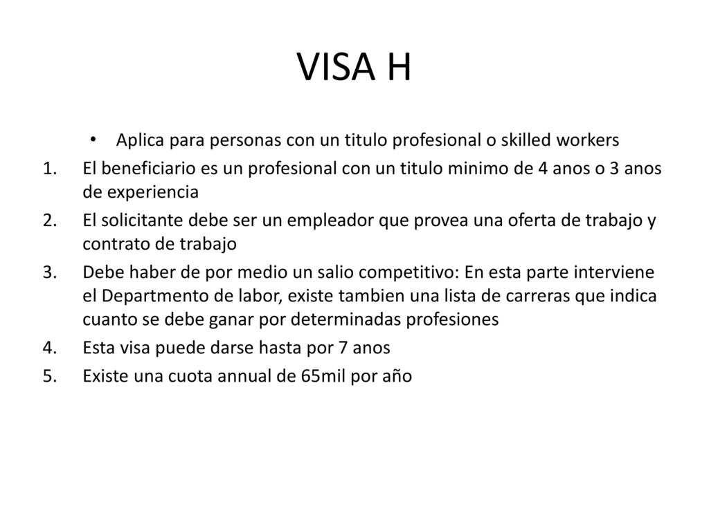 Aplica para personas con un titulo profesional o skilled workers
