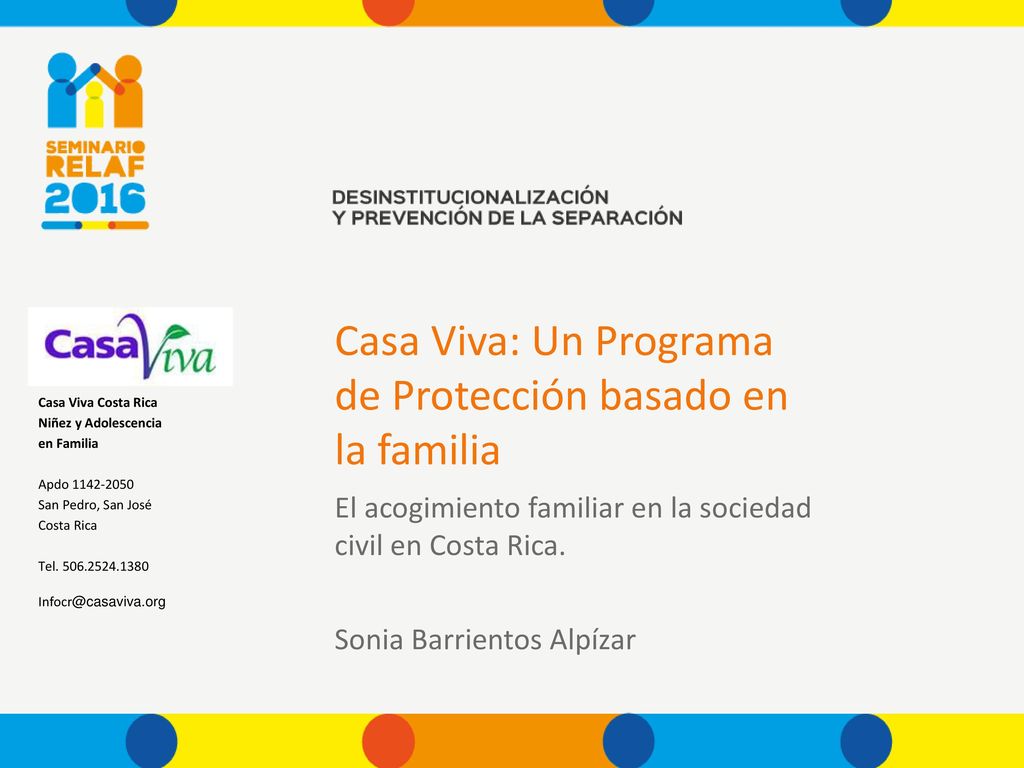 Casa Viva: Un Programa de Protección basado en la familia