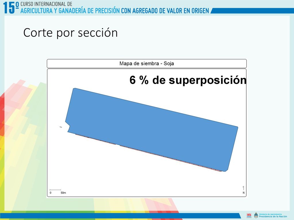 15 % / ha de casos de plantas separadas a menos de 12 cm.