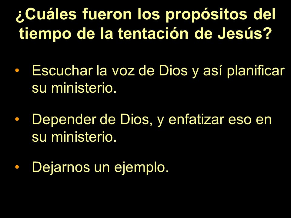 ¿Cuáles fueron los propósitos del tiempo de la tentación de Jesús