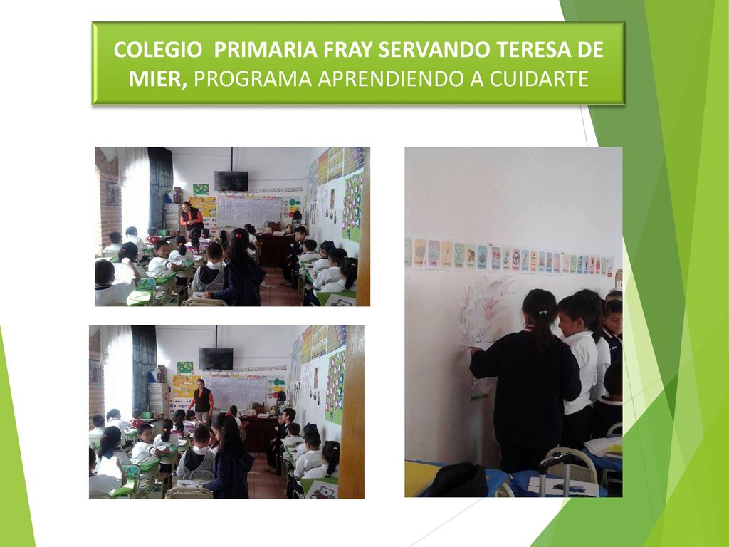COLEGIO PRIMARIA FRAY SERVANDO TERESA DE MIER, PROGRAMA APRENDIENDO A CUIDARTE