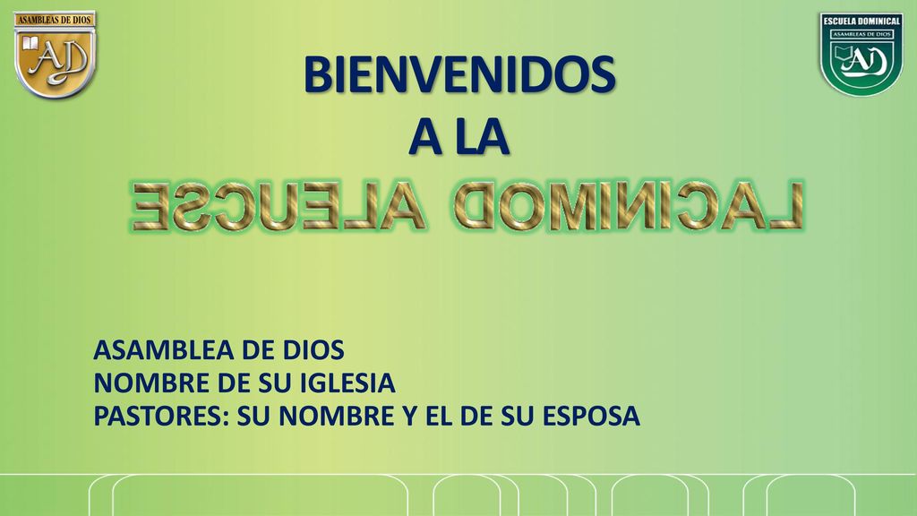 BIENVENIDOS A LA ASAMBLEA DE DIOS NOMBRE DE SU IGLESIA