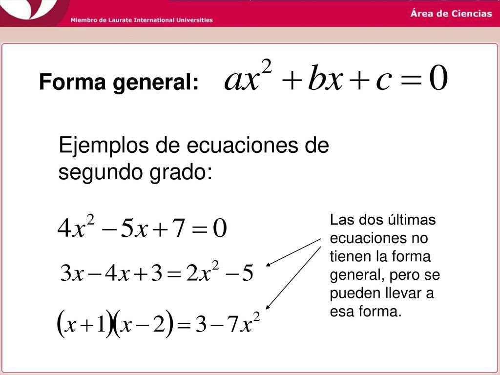 Ecuaciones De Segundo Grado En Una Variable Ppt Descargar