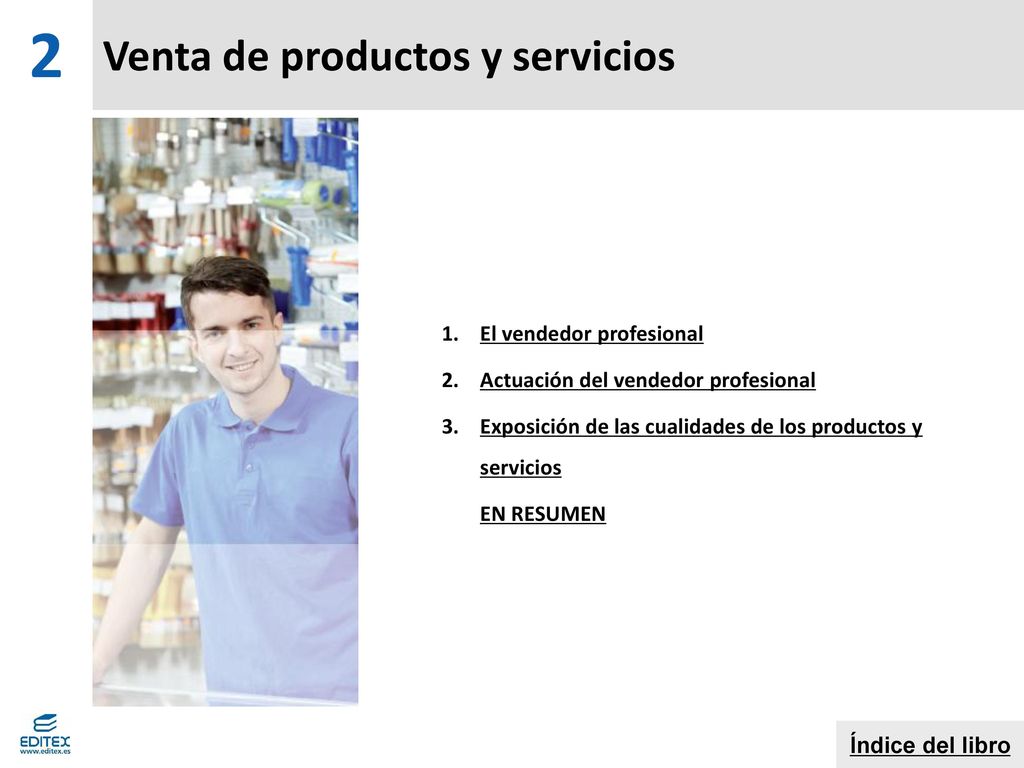 Venta de productos y servicios