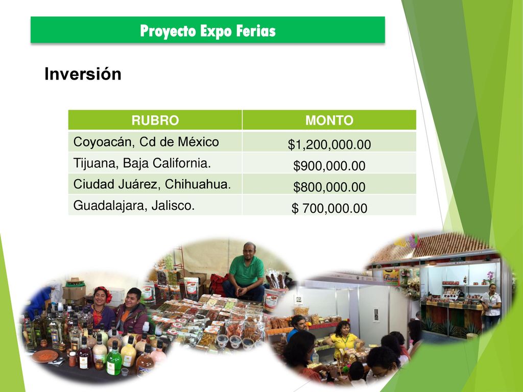 Proyecto Expo Ferias Inversión RUBRO MONTO Coyoacán, Cd de México