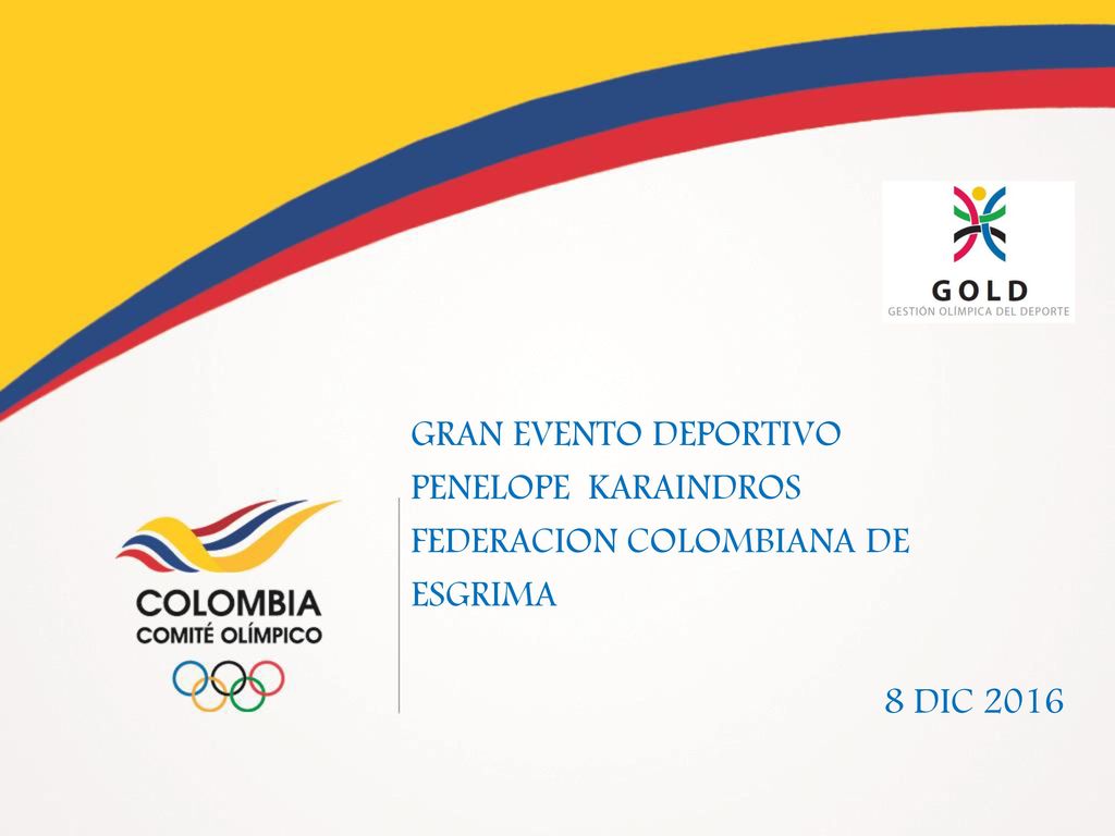 GRAN EVENTO DEPORTIVO PENELOPE KARAINDROS FEDERACION COLOMBIANA DE ESGRIMA 8 DIC 2016