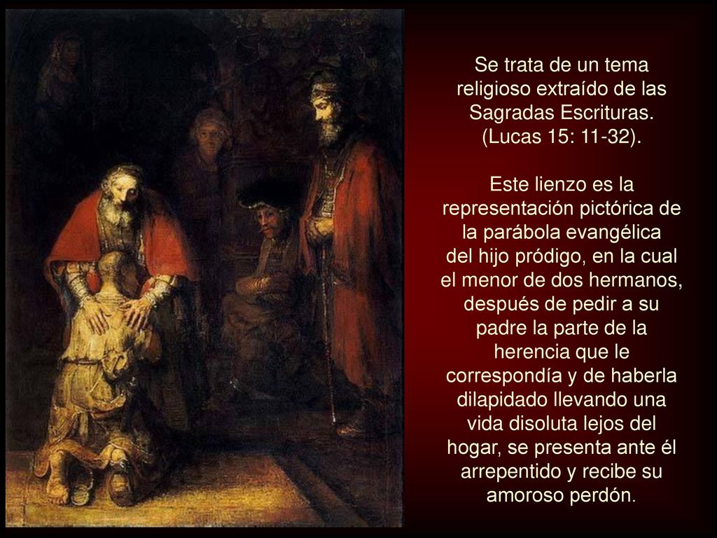 Se trata de un tema religioso extraído de las Sagradas Escrituras