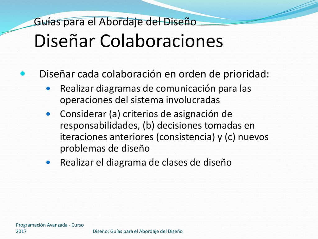 Guías para el Abordaje del Diseño Diseñar Colaboraciones