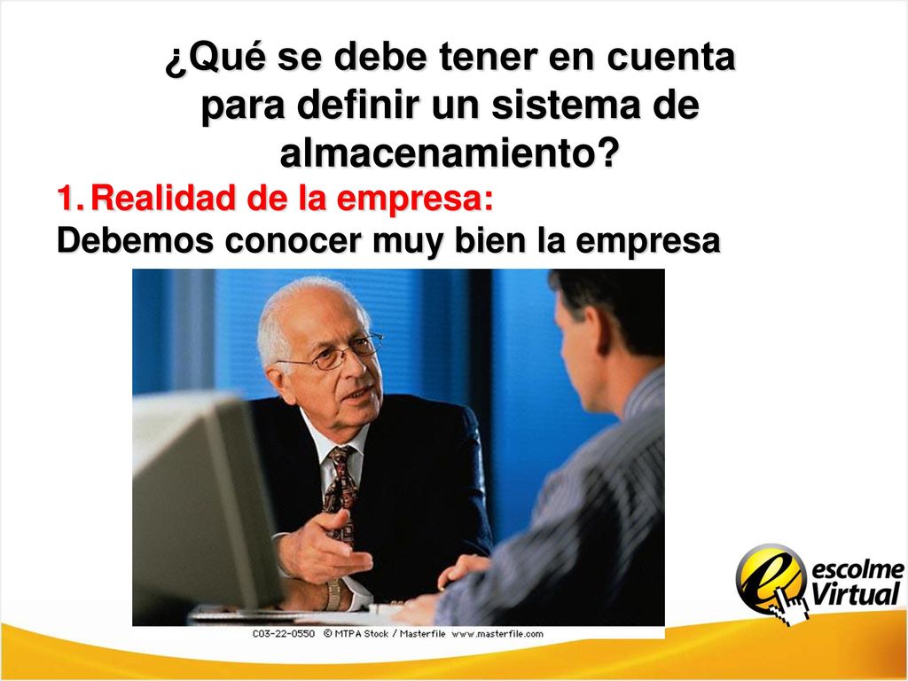 ¿Qué se debe tener en cuenta para definir un sistema de almacenamiento