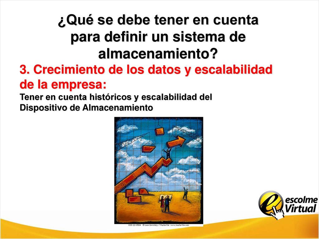 ¿Qué se debe tener en cuenta para definir un sistema de almacenamiento