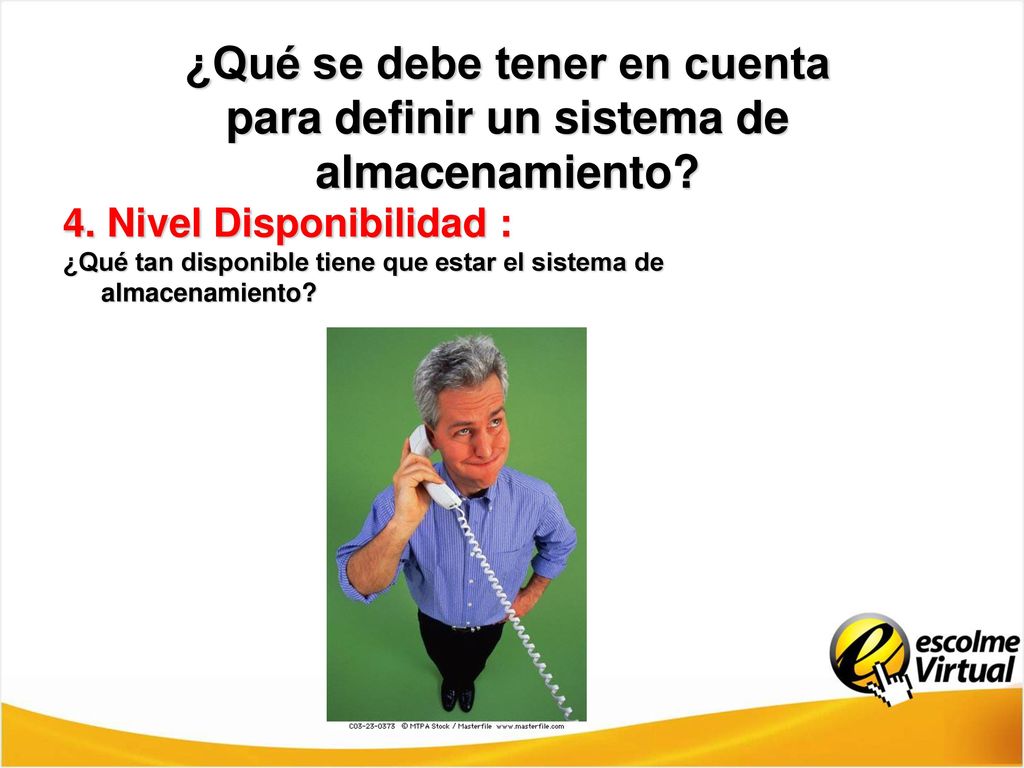 ¿Qué se debe tener en cuenta para definir un sistema de almacenamiento