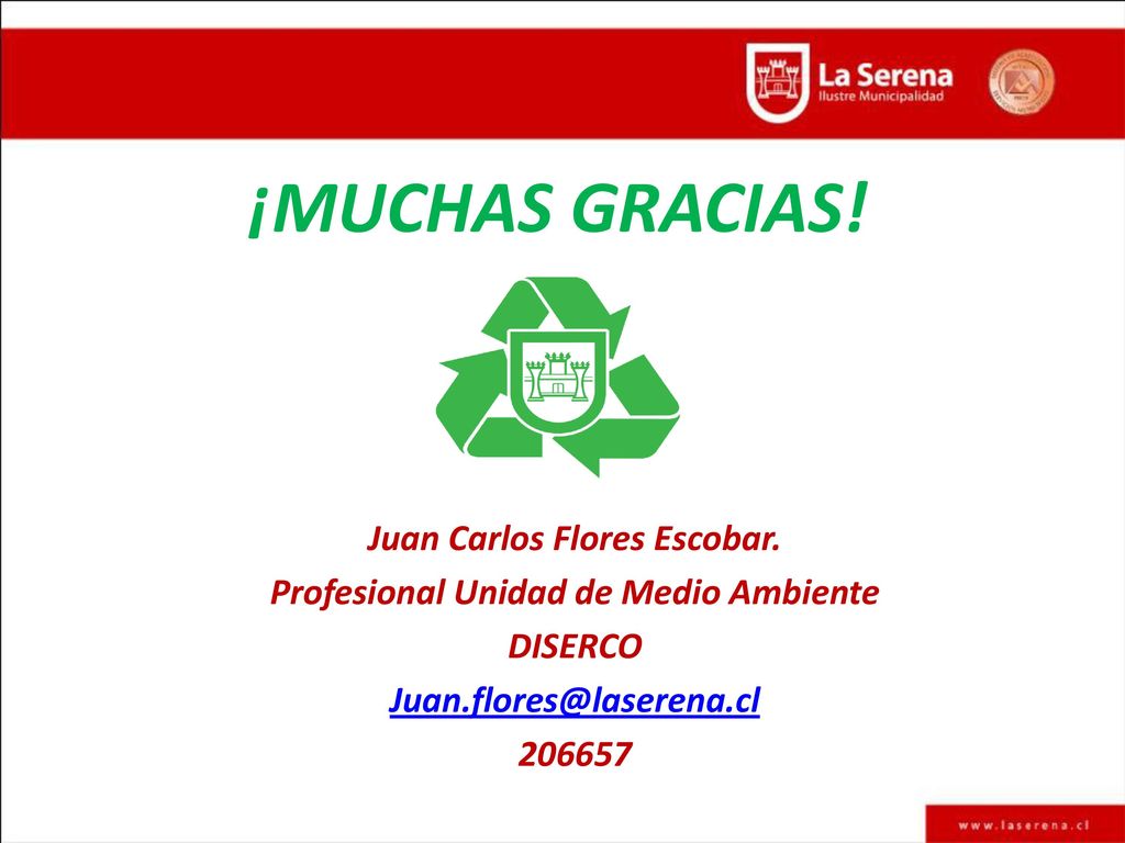 Juan Carlos Flores Escobar. Profesional Unidad de Medio Ambiente
