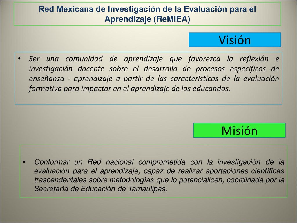 Red Mexicana de Investigación de la Evaluación para el Aprendizaje (ReMIEA)