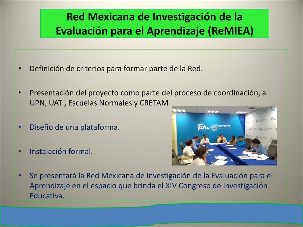 Red Mexicana de Investigación de la Evaluación para el Aprendizaje (ReMIEA)